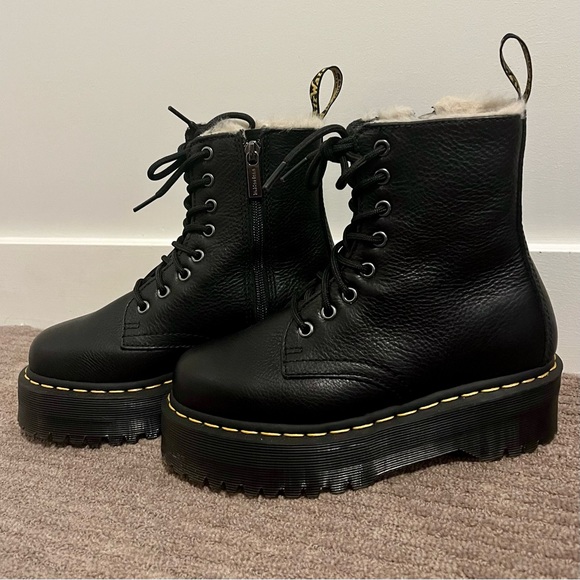 Dr Martens Jadon Faux Fur Lined Boots - Picture 7 of 10